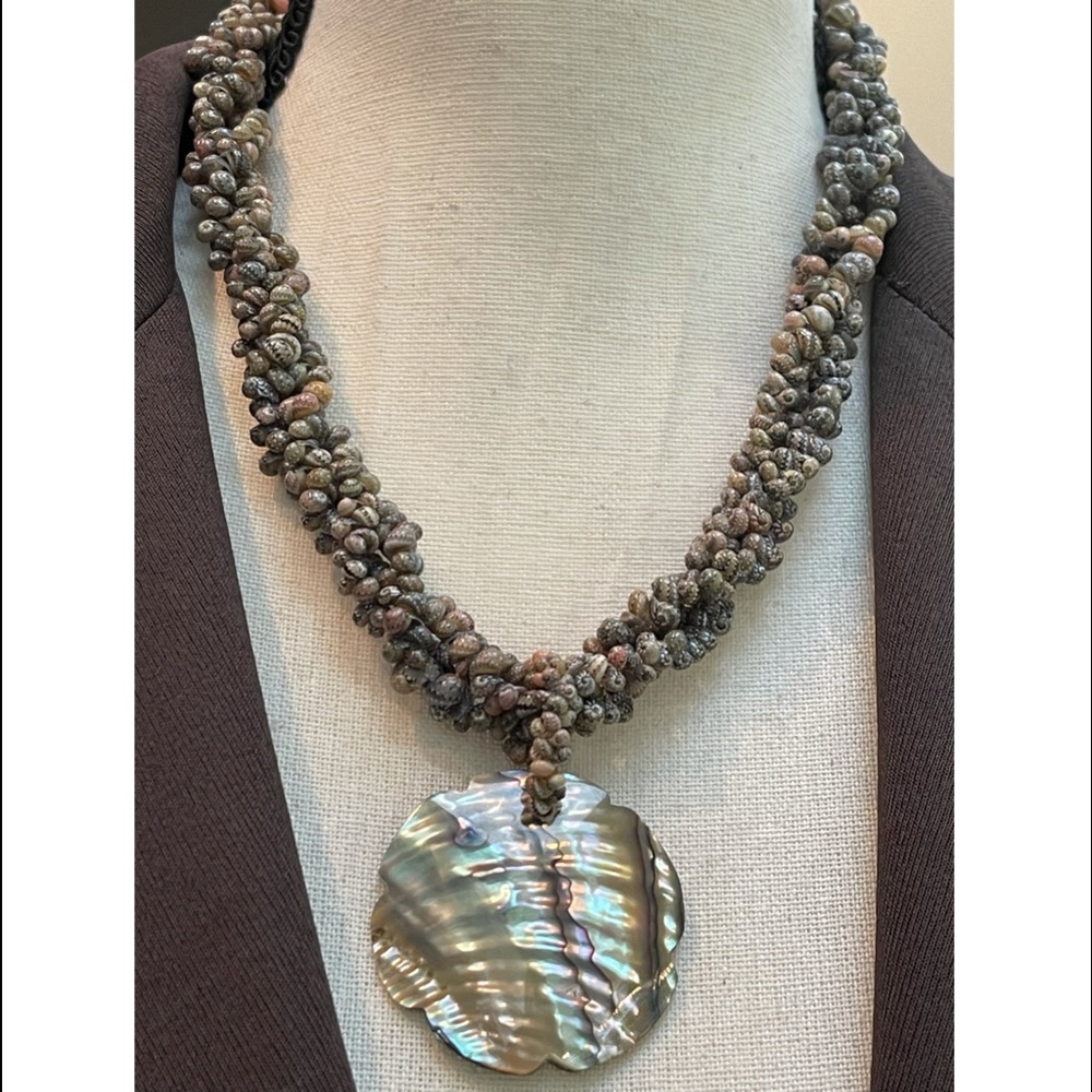 Abalone Shell Necklace | STUNNING | Statement